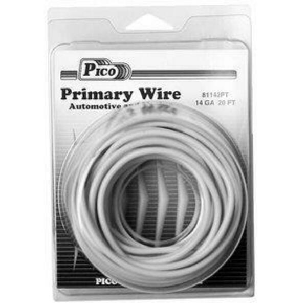 Pacific Industrial Comp Pico 81147pt 14awg Primary Wire-Wht 20' D SP-MMM654R24SSNRP